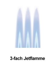 3-fach-Jetflamme